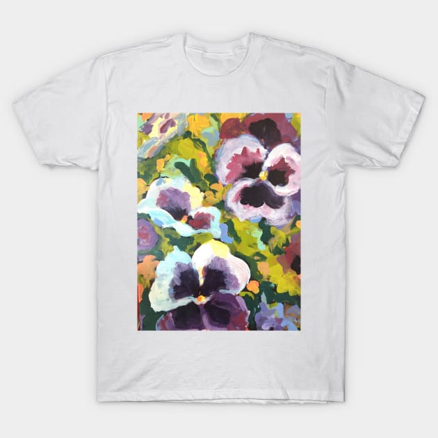 Pansies and Mums T-Shirt by Susan1964